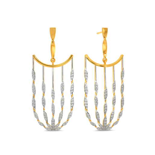 Futuristic Muse Diamond Earrings