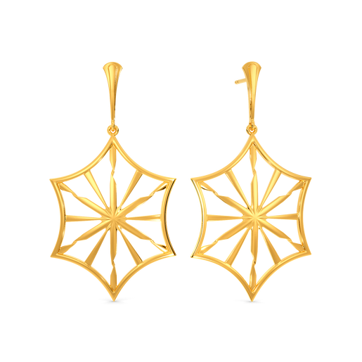 Ex Machina Gold Earrings