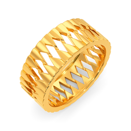 Glam up Shine Gold Rings