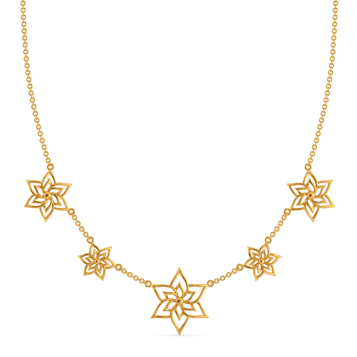 Petal Radiance Gold Necklaces