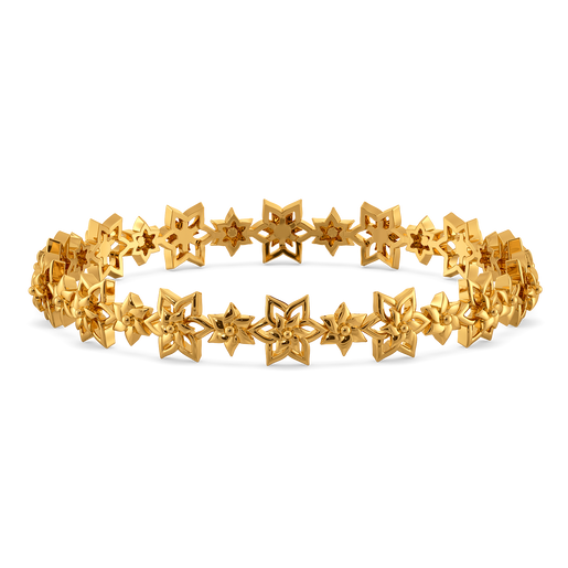 Petal Radiance Gold Bangles