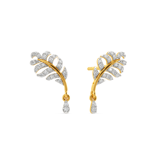 Featherline Diamond Earrings
