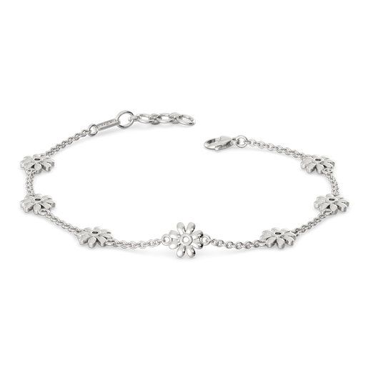 Petal Whisper Silver Bracelets