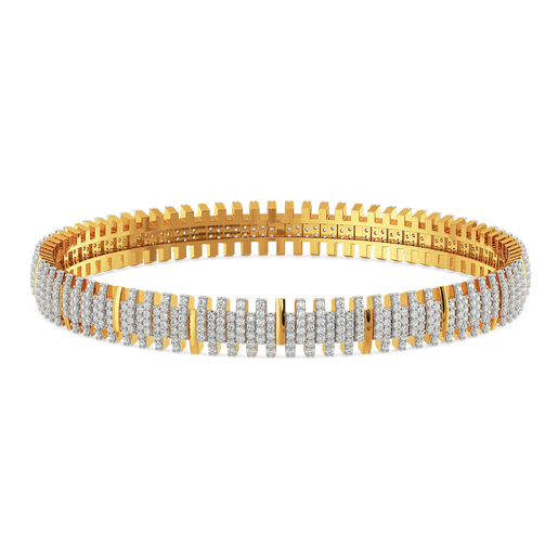 Stripes Coordinated  Diamond Bangles