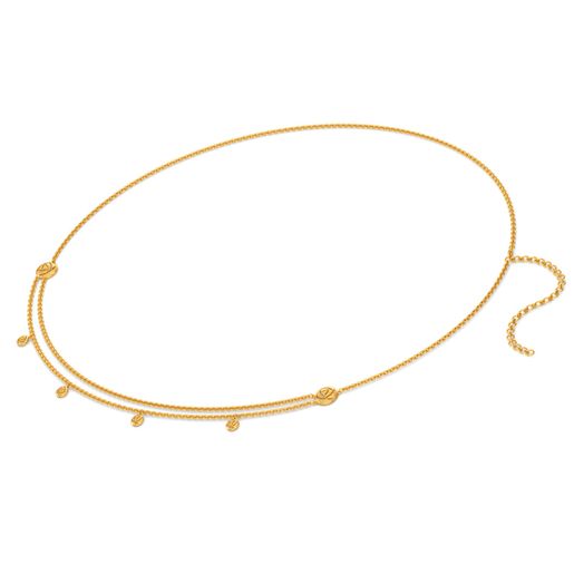Rosy Manoeuvre Gold Waist Chains