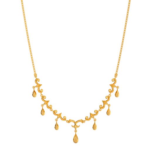 Vintage Swirls Gold Necklaces