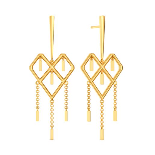 Fringe Crush Gold Earrings