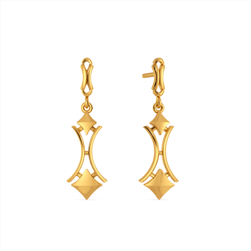 Cinched In Gold Earrings