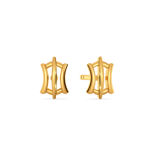 Cinched In Gold Earrings