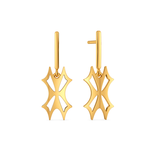 Caught up in Cinch Gold Earrings