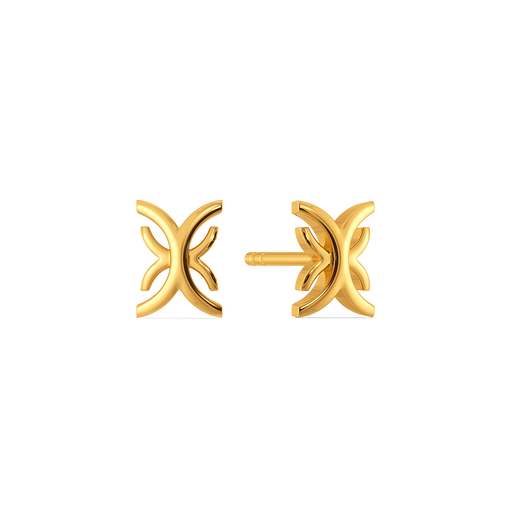 Caught up in Cinch Gold Earrings