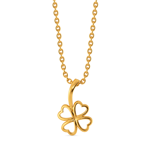 Lucky Clover Gold Pendants