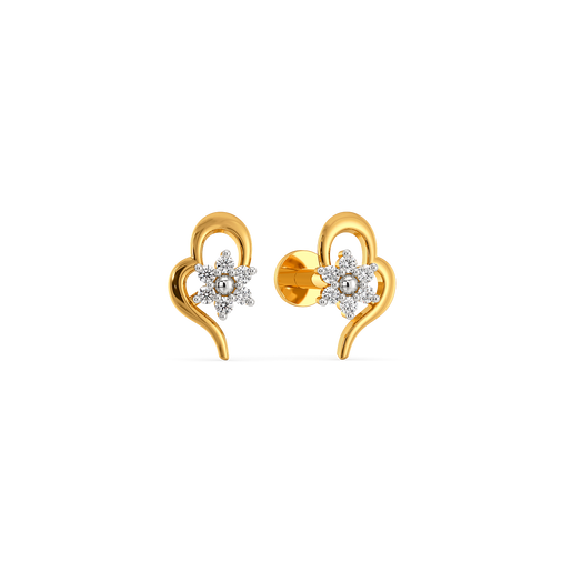 Heart Garden  Diamond Earrings