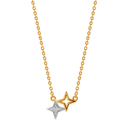 Twin Star Diamond Necklaces