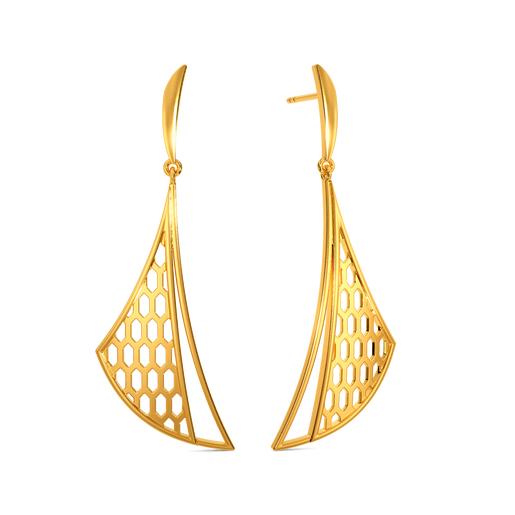 Slytherine Gold Earrings