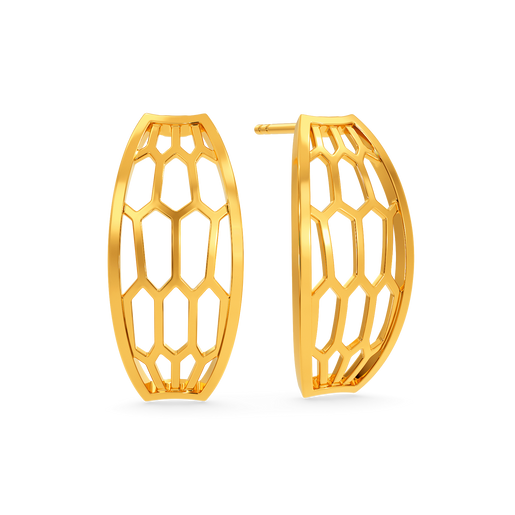 Hiss N Tell Gold Earrings