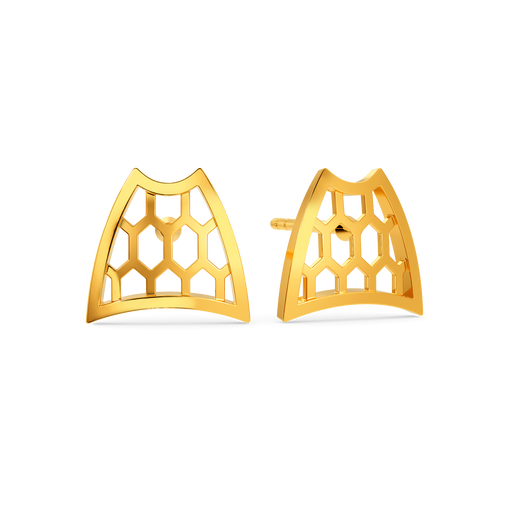 Hiss N Tell Gold Earrings