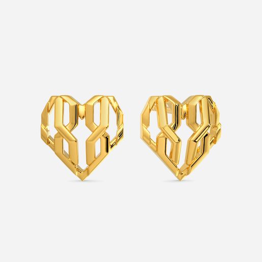 Yarns of Love Gold Earrings