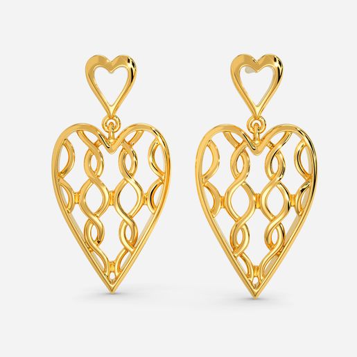Knotty Romance Gold Earrings
