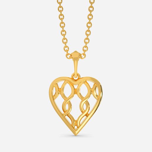 Knotty Romance Gold Pendants