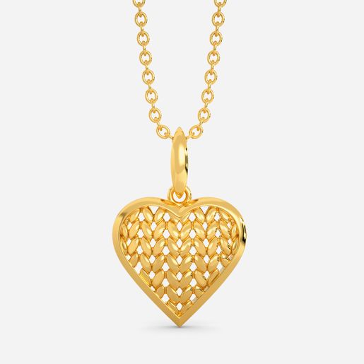 Knitted to Love Gold Pendants