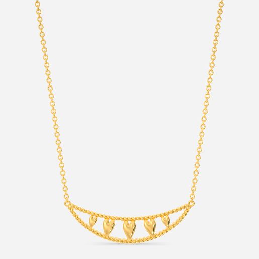 Hearty Knits Gold Necklaces