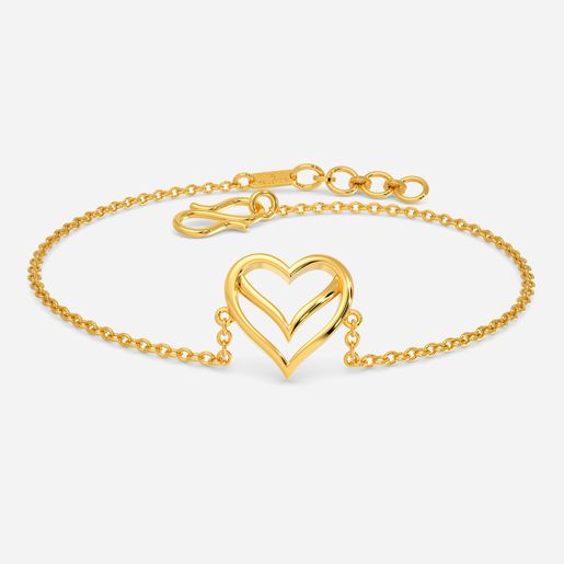 Sweetheart Knots Gold Bracelets