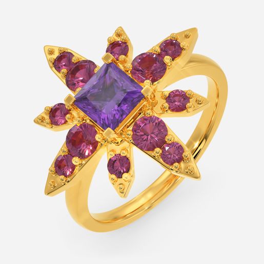 Dazzle Diamante Gemstone Rings