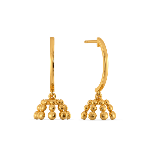 Hem Glam Gold Earrings