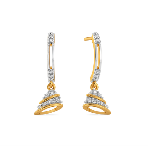 Hem Vibe Diamond Earrings