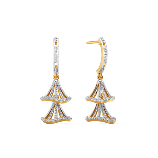 Playful Hems Diamond Earrings