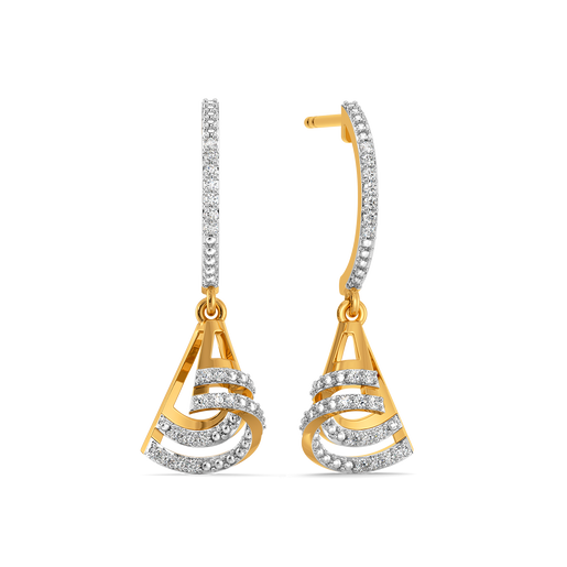 Hello Hemline Diamond Earrings