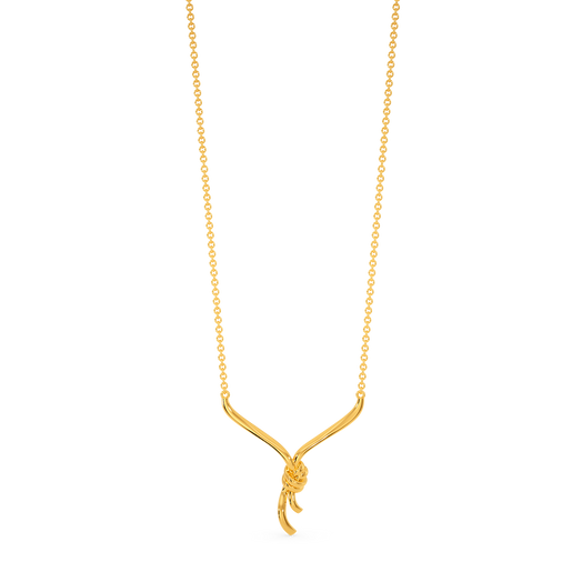 Top Knot Gold Necklaces