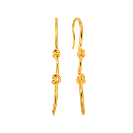 Knotty Pines Gold Earrings