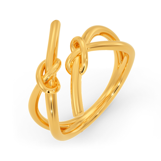 Knot Your Type Gold Rings