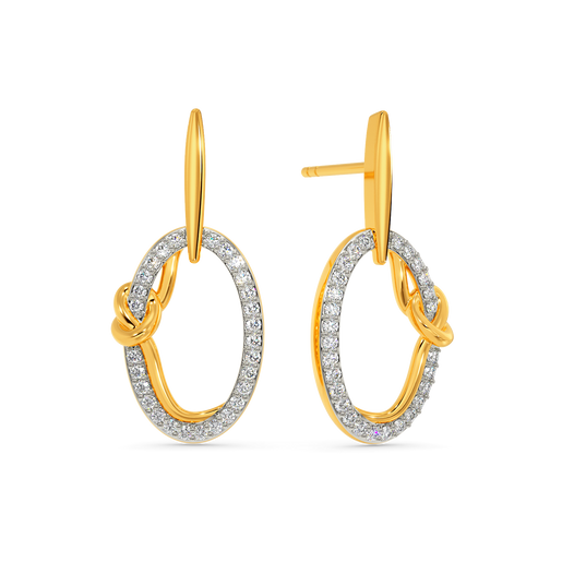 Wrapped In A Knot Diamond Earrings