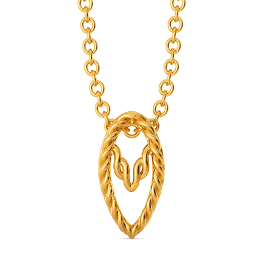 Knit Whirl Gold Pendants
