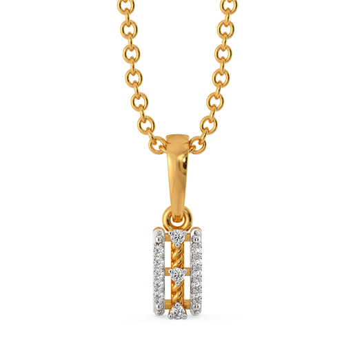 Gleaming Threads  Diamond Pendants