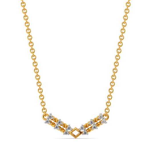 Knit Radiance  Diamond Necklaces