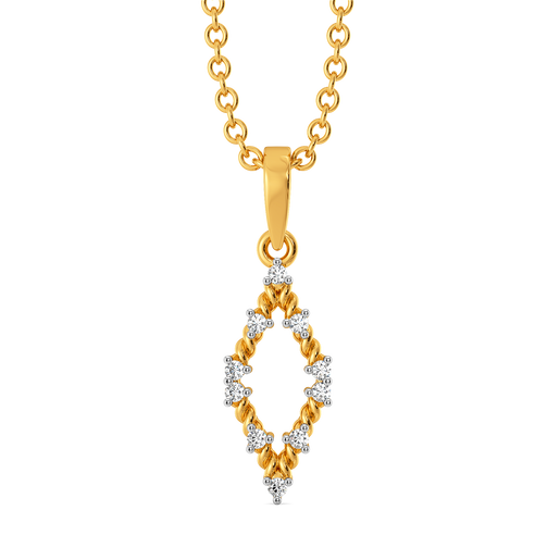 Knit Radiance  Diamond Pendants