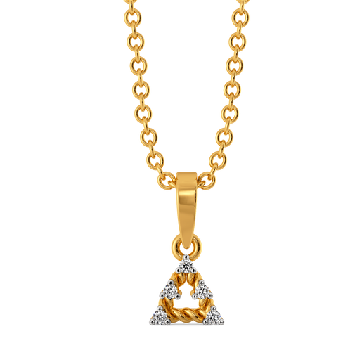 Knit Weave  Diamond Pendants