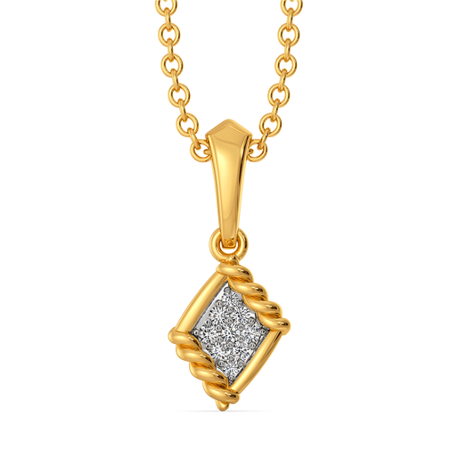 Woven Harmony Diamond Pendants
