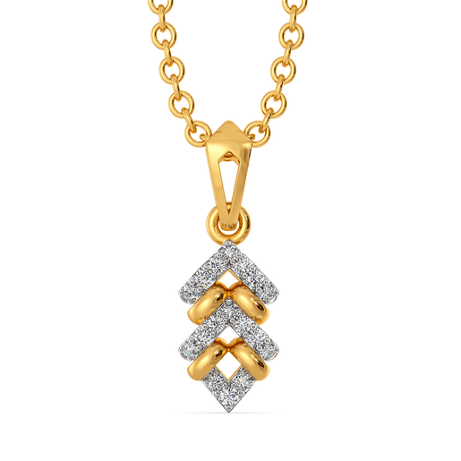 Knitted Twist Diamond Pendants