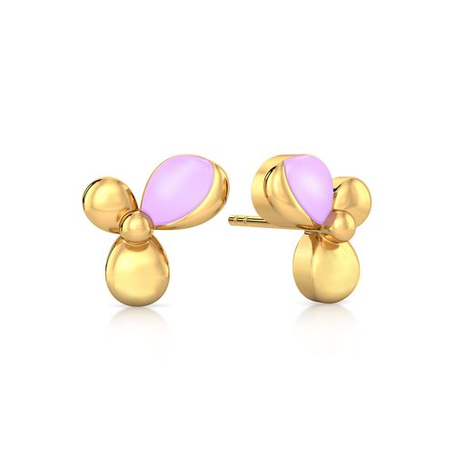 Florid Fancy Gold Earrings