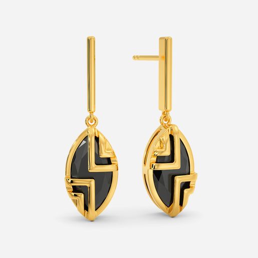 Midnight Chic Gemstone Earrings