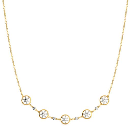 Lace Broderie Diamond Necklaces