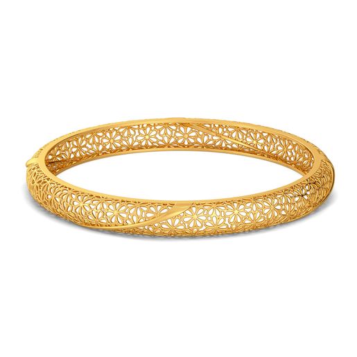 Twirl A Lace Gold Bangles