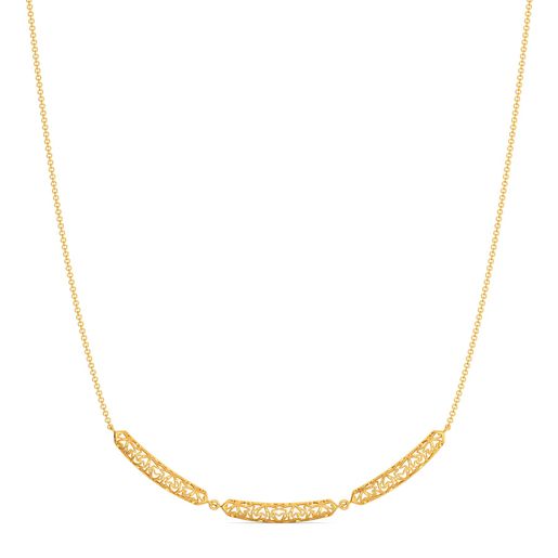 Bend A Lace Gold Necklaces