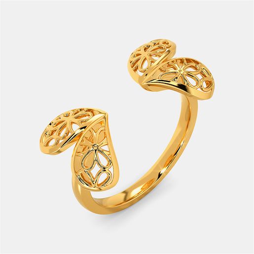 Lace Twinning Gold Rings