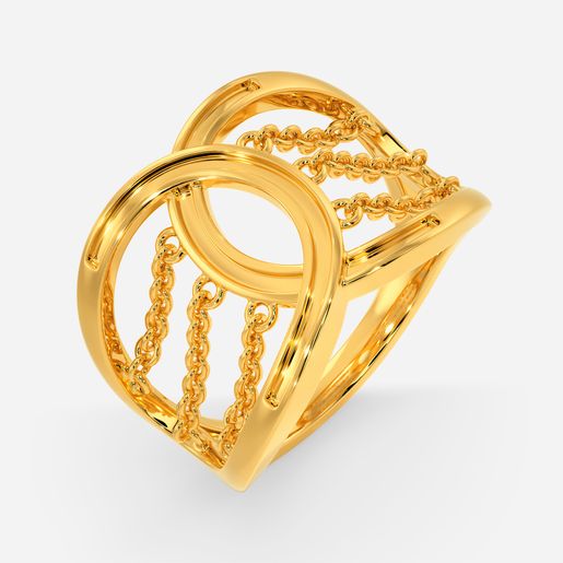 Slay in Fringe Gold Rings